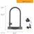 Tastensperre Yale Schwarz 23 x 11,5 x 1,3 cm Fahrrad