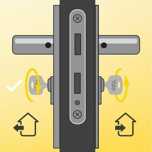 Schließzylinder Yale YC2100 40 x 50 mm Messing