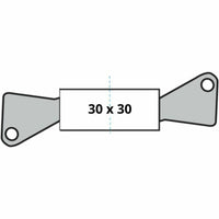 Schließzylinder Yale 30 x 30 mm Messing