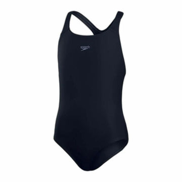 Badeanzug für Mädchen Speedo Eco Endurance+ Medalist Schwarz