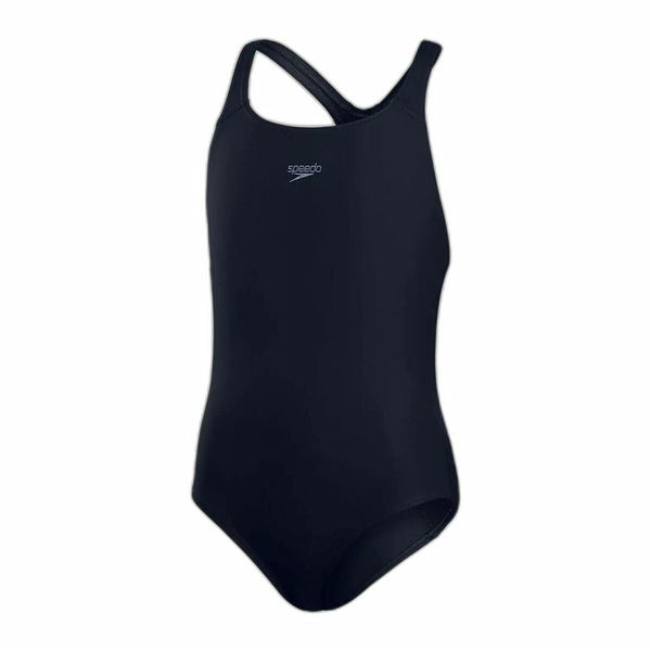 Badeanzug für Mädchen Speedo Eco Endurance+ Medalist Schwarz