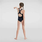 Badeanzug für Mädchen Speedo Eco Endurance+ Medalist Schwarz