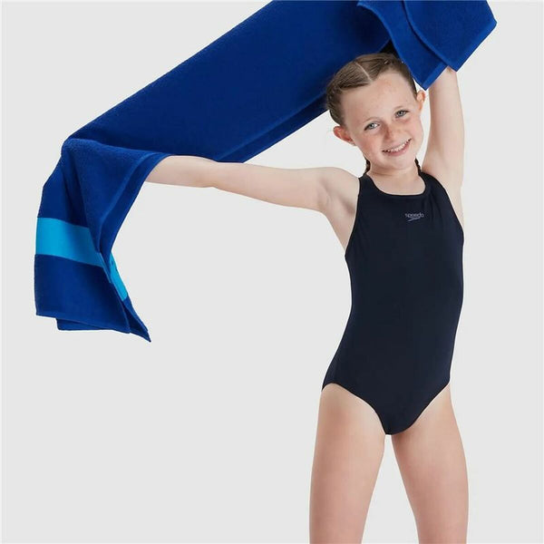 Badeanzug für Mädchen Speedo Eco Endurance+ Medalist Schwarz