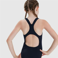 Badeanzug für Mädchen Speedo Eco Endurance+ Medalist Schwarz