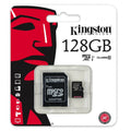 Mikro SD Speicherkarte mit Adapter Kingston SDC10G2/128GBSP 128 GB