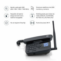 Festnetztelefon Motorola 107FW410L Schwarz