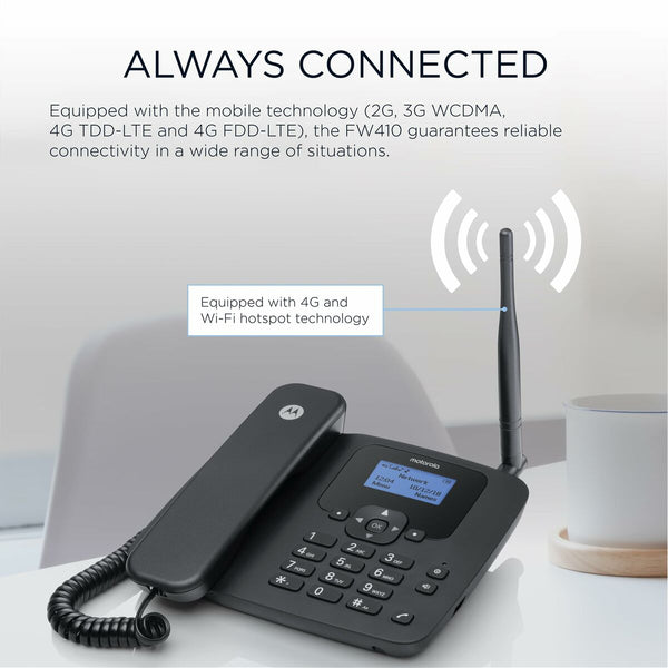 Festnetztelefon Motorola Blau Schwarz (Restauriert A)