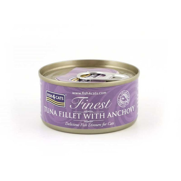 Katzenfutter FISH4DOGS FISH4CATS Tuna fillet with anchovy Fisch 70 g