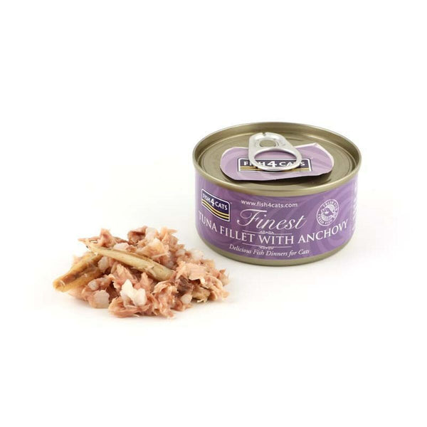 Katzenfutter FISH4DOGS FISH4CATS Tuna fillet with anchovy Fisch 70 g