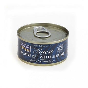 Katzenfutter FISH4DOGS Mackerel with shrimp Fisch 70 g