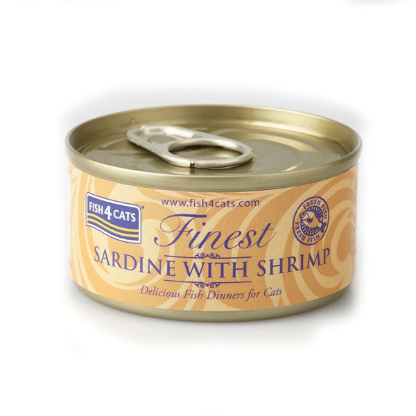 Katzenfutter FISH4DOGS FISH4CATS Sardine with shrimp Fisch 70 g