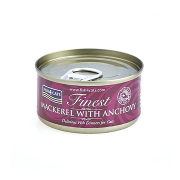 Katzenfutter FISH4DOGS Mackerel with anchovy Fisch 70 g