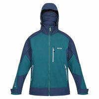 Sportjackefür Herren Regatta Hewitts VII Blau grün Kapuze