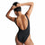Damen Badeanzug Nike U-Back Schwarz