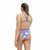 Damen Badeanzug Speedo Allover Vback Blau