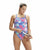 Damen Badeanzug Speedo Allover Vback Blau