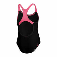 Badeanzug für Mädchen Speedo Medalist  Schwarz