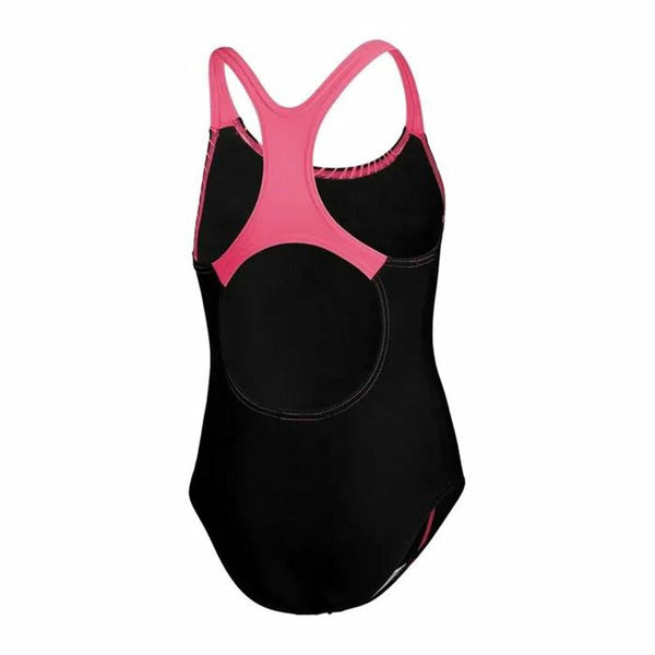 Badeanzug für Mädchen Speedo Medalist  Schwarz