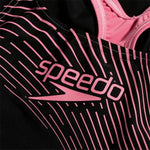 Badeanzug für Mädchen Speedo Medalist  Schwarz