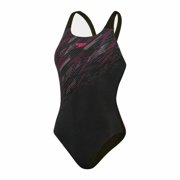 Damen Badeanzug Speedo Hyperboom Placement  Schwarz