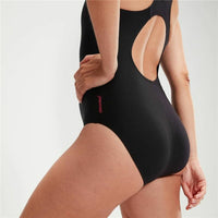 Damen Badeanzug Speedo Hyperboom Placement  Schwarz