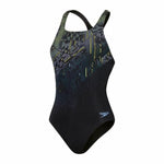Badeanzug für Mädchen Speedo Digital Printed Medalist Schwarz (Restauriert A)
