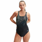 Badeanzug für Mädchen Speedo Digital Printed Medalist Schwarz (Restauriert A)