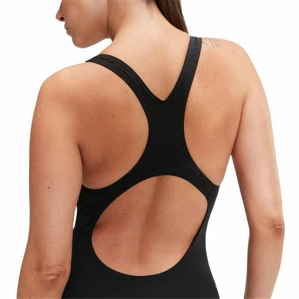 Badeanzug für Mädchen Speedo Digital Printed Medalist Schwarz (Restauriert A)