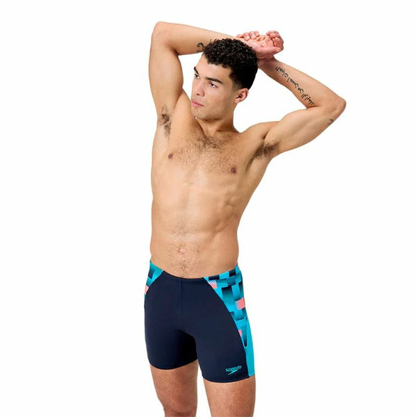 Herren Badehose Speedo  Eco End+ Max Splice Mid Schwarz