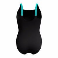 Damen Badeanzug Speedo Shaping Solid Splice Schwarz