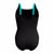 Damen Badeanzug Speedo Shaping Solid Splice Schwarz
