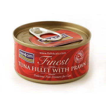 Katzenfutter FISH4DOGS FISH4CATS Tuna fillet with prawn Fisch 70 g