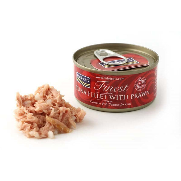 Katzenfutter FISH4DOGS FISH4CATS Tuna fillet with prawn Fisch 70 g