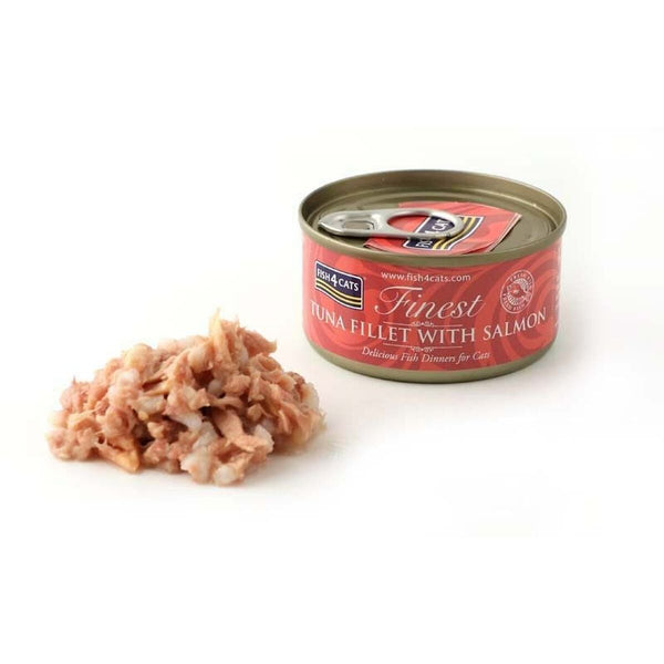 Katzenfutter FISH4DOGS FISH4CATS Tuna fillet with salmon Fisch 70 g