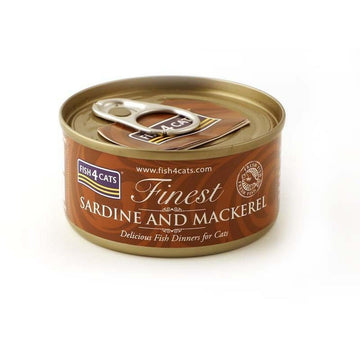 Katzenfutter FISH4DOGS Sardine and mackerel Fisch 70 g