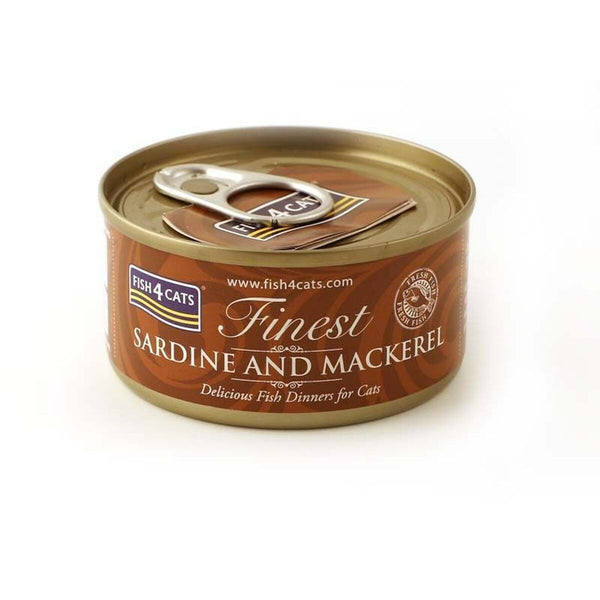 Katzenfutter FISH4DOGS Sardine and mackerel Fisch 70 g