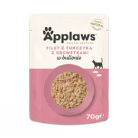 Katzenfutter Applaws Tuna Fillet with prawn in broth Fisch 70 g
