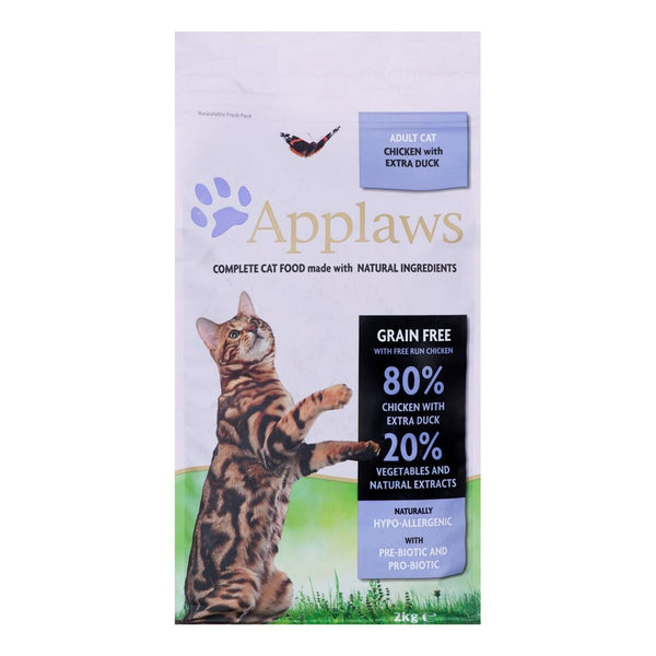 Katzenfutter Applaws Adult Erwachsener Huhn Ente 2 Kg
