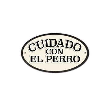 Schild Magnet & Steel Cuidado con el Perro 16,3 x 9,5 cm