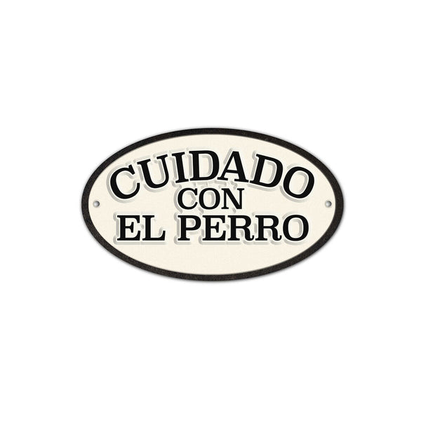 Schild Magnet & Steel Cuidado con el Perro 16,3 x 9,5 cm