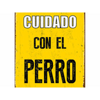 Schild Magnet & Steel Cuidado con el Perro 14,8 x 21 cm