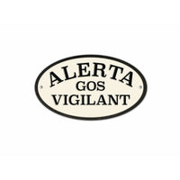 Schild Magnet & Steel Alerta Gos Vigilant 16,3 x 9,5 cm