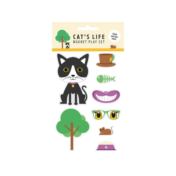 Magnete Magnet & Steel Bunt Katze 8 Stücke