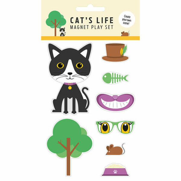 Magnete Magnet & Steel Bunt Katze 8 Stücke