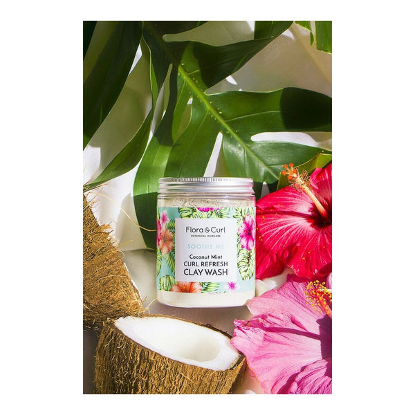 Anti-Haarausfall Creme Flora & Curl Soothe Me 260 g Coco Minze Lehm Erfrischend