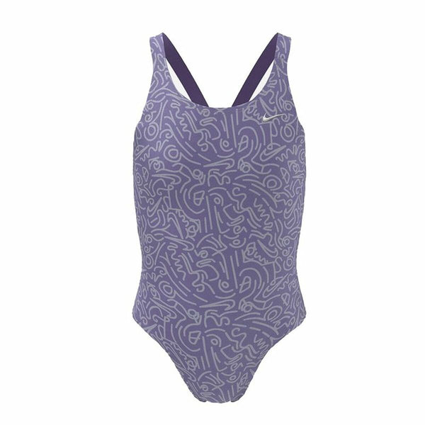 Badeanzug für Mädchen Nike Fastback  Lila