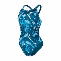 Damen Badeanzug Nike Fastback  Blau