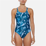Damen Badeanzug Nike Fastback  Blau