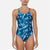 Damen Badeanzug Nike Fastback  Blau