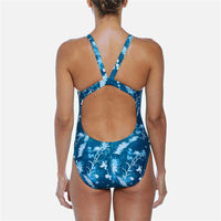 Damen Badeanzug Nike Fastback  Blau